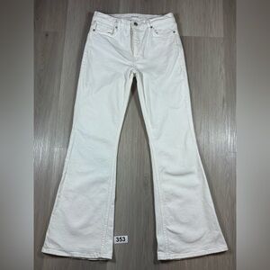 Frame Denim White Flare Jeans Size 27